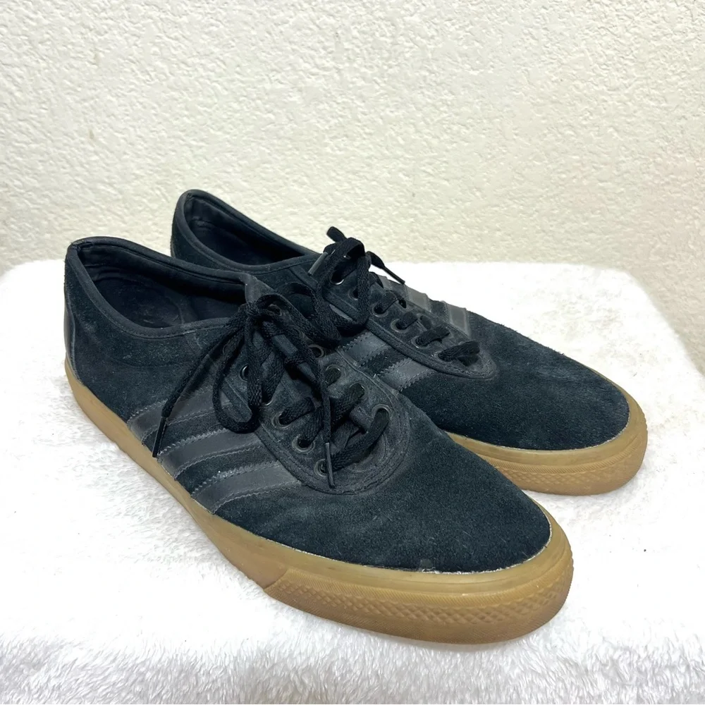 Adidas Adi Ease Black Gum Sneakers Suede Men’s Size 13